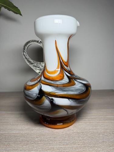 Vintage opalinglas vase krug - vintage, /