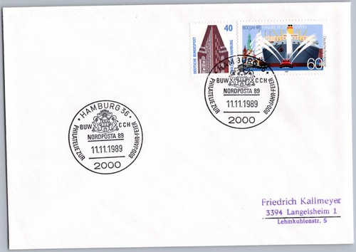 Sonderstempel hamburg 1989 - sonderstempel,