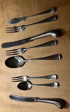 Besteck 6 Pers, 48 Teile, Georg Butler Queen Anne, Edelstahl, Sheffield England