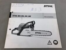 STIHL  Gebrauchsanleitung  Motorsäge 290 310 390