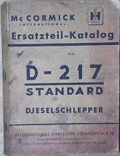 McCormick Farmall D-217 Ersatzteilkatalog