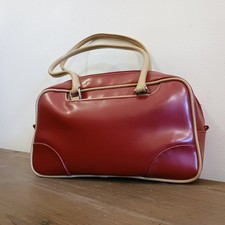 Henkeltasche Retro Style Handtasche vintage Schultertasche Rot Tasche Rockabilly