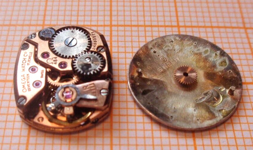 Vintage handaufzug werk omega - vintage,