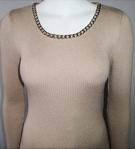 Strickkleid goldkette kombi - strickkleid-goldkette,