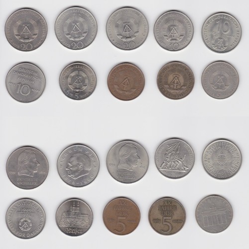 Ddr gedenk münzen - gedenk, 10
