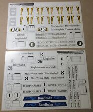 Linienschilder-Ausschneidebögen für Bachmann Spur G Straßenbahn