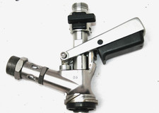 KEG-Fassanschluss für Korbfitting mit Absperrhahn, KEG-Zapfkopf, Hobbybrauer
