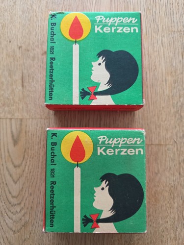 Puppenkerzen der ovp in - 2x, ovp,