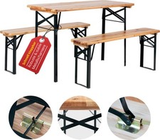 Kompakte Bierzeltgarnitur mit