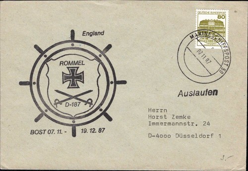 Marine zerstörer rommel - sp, rommel"