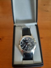 GFF Herren Uhr Ziffernblatt schwarz Strich/Nummerneinteilung Quartz analog OVP