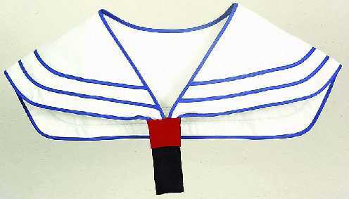 Matrosenkragen weiß seemann - weiß,