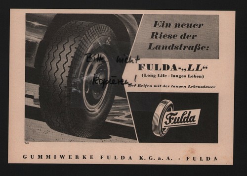 Fulda werbung 1955 - fulda,,
