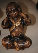 Buddha Figur nichts hören 15