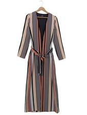 BADGLEY MISCHKA Wickelkleid Damen Kleid Gr. DE 36 schwarz-pink-creme Casual-Look