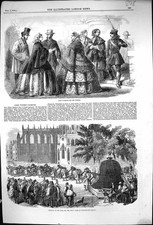 Alte 1856 Paris Damen Mode