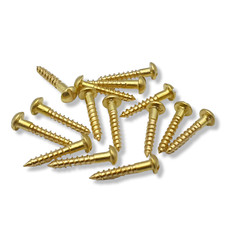 Holzschrauben DIN96 Halbrundkopf DIN 96 Messing blank Halbrund mit Schlitz DIN96