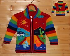 Strickjacke Zipfelkapuze rot