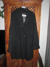 CERRUTI 1881 MANTEL  48  Schwarz Kaschmir