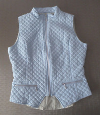 ärmellose Reit.- Stepp.- Jacke, Gr. M, von "Equipage", hellblau, NEUwertig, TOP,