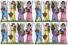 #GLANZBILDER#  MLP 865, 16 Engel, sehr schöner Bogen mit 40er Jahre Motiven  #