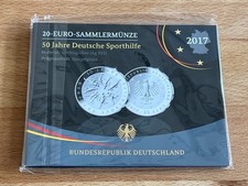 20 Euro Sammlermünze Silber 925 - 50 Jahre Deutsche Sporthilfe (2017)