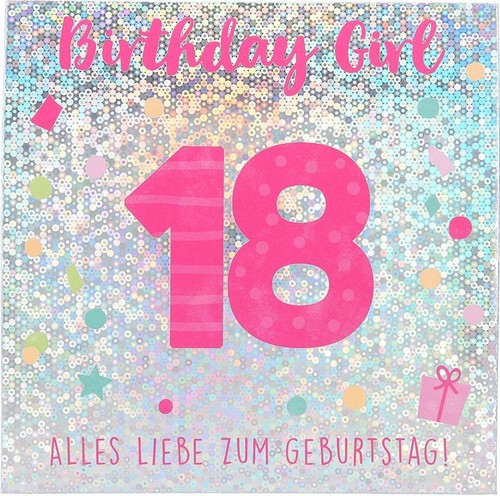 Glückwunschkarte zum - , 18