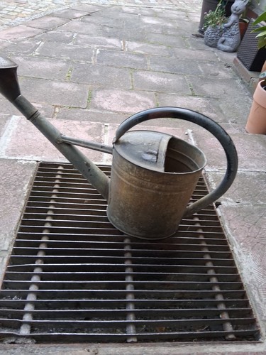 Zink gießkanne mit tülle 10l - zink,