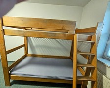 DeWe Etagenbett, Erle massiv, 90x200 cm