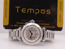 CARTIER PASHA MISS PASHA LADY 2973 SILVER DIAL +BRACELET STAHL JAHR 2000ER UHR