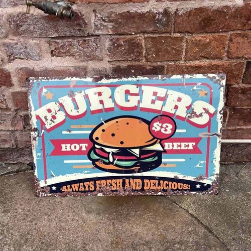 Burger take away retro - away,
