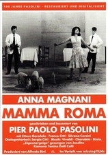Filmplakat-Postkarte, MAMMA ROMA, von Pier Paolo Pasolini, mit Anna Magnani 1962