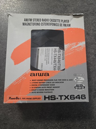 Aiwa tx646 cassette player - hs-tx646,