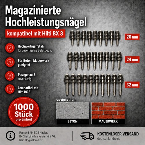 Betonnägel 1000 - , st