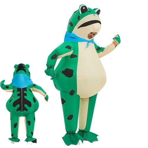 Aufblasbares frosch kostüm - aufblasbares, frosch-kostüm