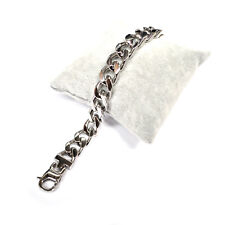Herren Edelstahl Armband Panzerarmband Armkette Silber Diverse Biker glanz matt