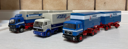 Herpa lkw spedition - 3x, 1:87