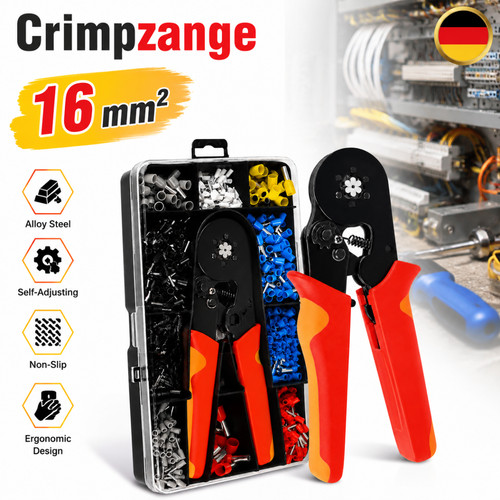 Crimpzange 16mm - crimpzange, 0.08-16mm²