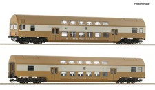 Roco 6280025 -TT-  Wagenset mit Doppelstockwagen+ Doppelstock-Steuerwagen DR NEU