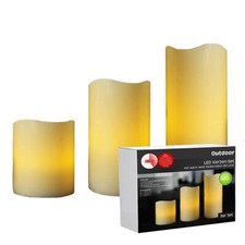 LED Wachs Kerzen 3er Set