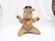 STEIFF "REINHOLD DAS NASHORN", 1964, Schild und Knopf, MINT, Sammlerzustand, SEL