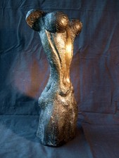 Skulptur AKT Bronze, 50 cm, 60er Jahre, expressionistisch UNIKAT