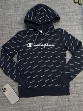 Champion Hoodie Damen S  Blau