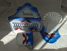 Antikes Emaille Wand-Konvolut