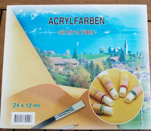 Acrylfarben set mit 12 ml - 24,
