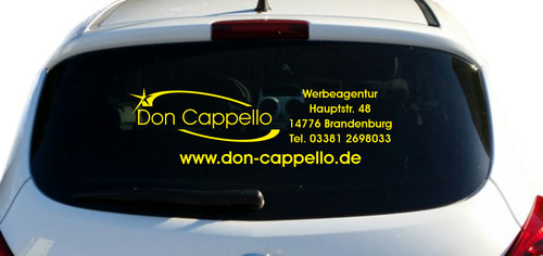 Werbung autobeschriftung - werbung,