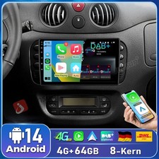 Für Citroen C2 C3 2002-2009 Autoradio 4G+64G Android 14 Carplay Navi RDS SWC BT