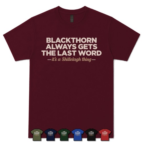 Blackthorn always gets the - blackthorn,