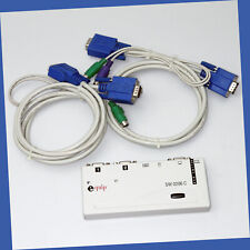 KVM Switch equip SW0206C Monitorumschalter 2 PCs an 1 Monitor VGA PS2