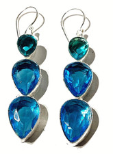 SCWEIZ BLAUTOPAS Edelstein 925